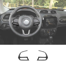 For Jeep 2015+ Renegade/ 2017-2020 Compass Steering Wheel Button Cover Trim Accessories RT-TCZ