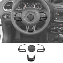 For Jeep Renegade 2015+ & Compass 2017+ 4x Steering Wheel Frame Trim Decor Cover RT-TCZ