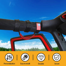 For Jeep Wrangler CJ LJ YJ TJ JK JL & Gladiator JT 4 x Roll Bar Grab Grip Handle with USA Flag RT-TCZ