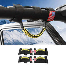 For Jeep Wrangler CJ LJ YJ TJ JK JL & Gladiator JT 4 x Roll Bar Grab Grip Handle with USA Flag RT-TCZ