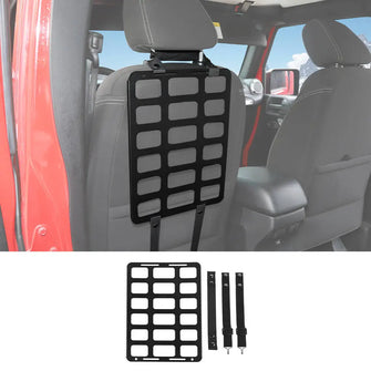 For Jeep Wrangler CJ YJ JK JL JT Aluminum Seat Back Backrest Storage Board Rack Luggage Holder RT-TCZ