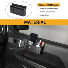 For Jeep Wrangler CJ YJ TJ JK JKU JL JLU JT /Patriot Passenger Storage Box Double Compartment Organizer  Carbon Fiber RT-TCZ