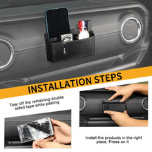 For Jeep Wrangler CJ YJ TJ JK JKU JL JLU JT /Patriot Passenger Storage Box Double Compartment Organizer  Carbon Fiber RT-TCZ