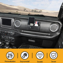 For Jeep Wrangler CJ YJ TJ JK JKU JL JLU JT /Patriot Passenger Storage Box Double Compartment Organizer  Carbon Fiber RT-TCZ