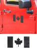 For Jeep Wrangler CJ YJ TJ JK JL JT Canadian Flag Sticker Die Cut Decal Canada Maple Leaf Cover Trim Black RT-TCZ
