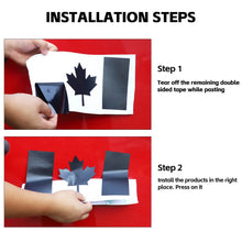 For Jeep Wrangler CJ YJ TJ JK JL JT Canadian Flag Sticker Die Cut Decal Canada Maple Leaf Cover Trim Black RT-TCZ