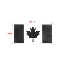 For Jeep Wrangler CJ YJ TJ JK JL JT Canadian Flag Sticker Die Cut Decal Canada Maple Leaf Cover Trim Black RT-TCZ