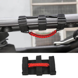 For Jeep Wrangler CJ YJ TJ JK JL JT Car Roof Roll Bar Grab Handles Top Paracord Grip Handles RT-TCZ