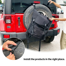For Jeep Wrangler CJ YJ TJ JK JL JT Car Spare Tire Multi-functional Storage Bag Black RT-TCZ