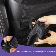 For Jeep Wrangler CJ YJ TJ JK JL JT & Unlimited 10PCS Multi-functional Front Seat Cushion Cover Storage Bag RT-TCZ