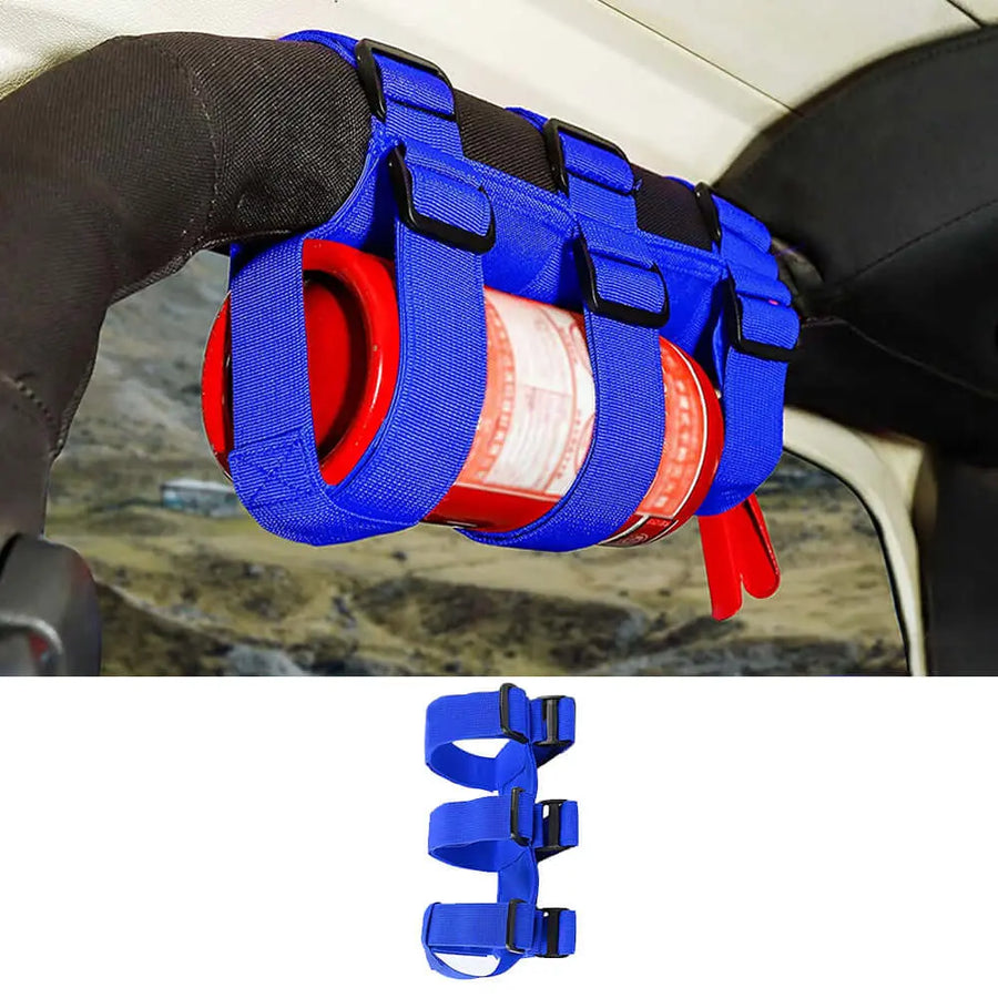 Adjustable Roll Bar Fire Extinguisher Holder Mount Strap for Jeep
