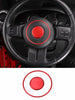 For Jeep Wrangler JK 07-18/Grand Cherokee 11-13 /Patriot 11-16 2X Steering Wheel Central Ring Trim RT-TCZ