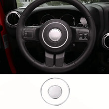 For Jeep Wrangler JK 07-18/Grand Cherokee 11-13 /Patriot 11-16 2X Steering Wheel Central Ring Trim RT-TCZ