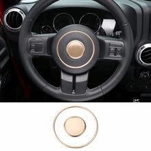 For Jeep Wrangler JK 07-18/Grand Cherokee 11-13 /Patriot 11-16 2X Steering Wheel Central Ring Trim RT-TCZ