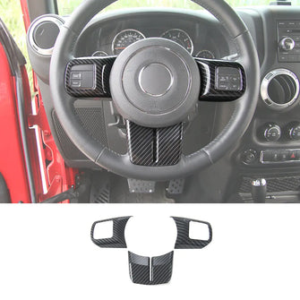 For Jeep Wrangler JK 11-17 & Patriot Compass11-16 & Grand Cherokee11-13 Steering Wheel Covers Panel Trim RT-TCZ