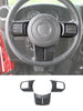 For Jeep Wrangler JK 11-17 & Patriot Compass11-16 & Grand Cherokee11-13 Steering Wheel Covers Panel Trim RT-TCZ