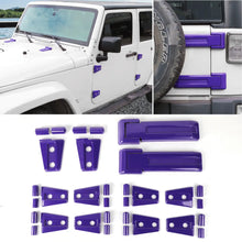 For Jeep Wrangler JK 2007-2018 4-Dr Door/Hood/Tailgate Hinge Trim Cover Set 12 PCS RT-TCZ