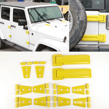 For Jeep Wrangler JK 2007-2018 4-Dr Door/Hood/Tailgate Hinge Trim Cover Set 12 PCS RT-TCZ