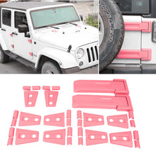 For Jeep Wrangler JK 2007-2018 4-Dr Door/Hood/Tailgate Hinge Trim Cover Set 12 PCS RT-TCZ