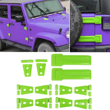 For Jeep Wrangler JK 2007-2018 4-Dr Door/Hood/Tailgate Hinge Trim Cover Set 12 PCS RT-TCZ