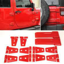 For Jeep Wrangler JK 2007-2018 4-Dr Door/Hood/Tailgate Hinge Trim Cover Set 12 PCS RT-TCZ