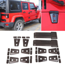 For Jeep Wrangler JK 2007-2018 4-Dr Door/Hood/Tailgate Hinge Trim Cover Set 12 PCS RT-TCZ