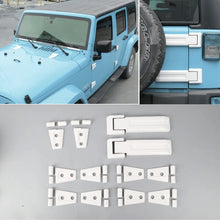 For Jeep Wrangler JK 2007-2018 4-Dr Door/Hood/Tailgate Hinge Trim Cover Set 12 PCS RT-TCZ