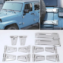 For Jeep Wrangler JK 2007-2018 4-Dr Door/Hood/Tailgate Hinge Trim Cover Set 12 PCS RT-TCZ