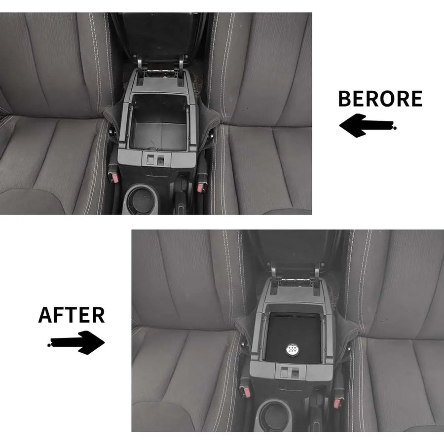 Center Armrest Pad With Storage Bag Cover For Jeep Wrangler JK 2007 Center Armrest Pad With Storage Bag Cover For Jeep Wrangler JK 2007