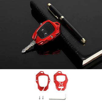 For Jeep Wrangler JK JKU 07-2018/Compass 08-16 / Patriot 11-16 Key Fob Cover Case Shell Protection Aluminum Alloy RT-TCZ