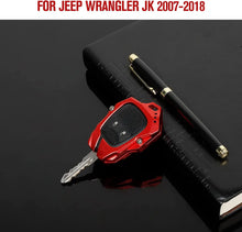 For Jeep Wrangler JK JKU 07-2018/Compass 08-16 / Patriot 11-16 Key Fob Cover Case Shell Protection Aluminum Alloy RT-TCZ