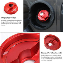 For Jeep Wrangler JK JKU JL JLU Red Fuel Filler Cover Gas Tank Cap Aluminum RT-TCZ