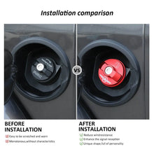 For Jeep Wrangler JK JKU JL JLU Red Fuel Filler Cover Gas Tank Cap Aluminum RT-TCZ