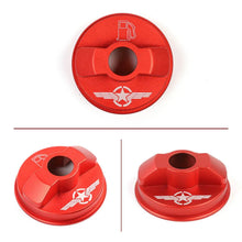 For Jeep Wrangler JK JKU JL JLU Red Fuel Filler Cover Gas Tank Cap Aluminum RT-TCZ