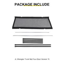 For Jeep Wrangler JK JL 4-Door Version Interior Rear Cargo Trunk Seat Back Isolation Cover Shield Accessories RT-TCZ