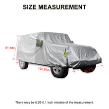 For Jeep Wrangler JK JL Exterior Car Full Dust UV Rain Protection Cover RT-TCZ