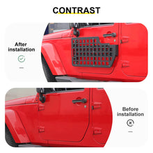 For Jeep Wrangler JK JL Exterior Front Door Exterior Molle Panel Storage Rack System Accessories (4 pcs) RT-TCZ