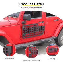 For Jeep Wrangler JK JL Exterior Front Door Exterior Molle Panel Storage Rack System Accessories (4 pcs) RT-TCZ