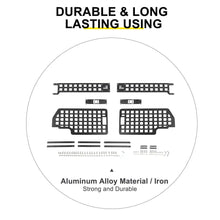 For Jeep Wrangler JK JL Exterior Front Door Exterior Molle Panel Storage Rack System Accessories (4 pcs) RT-TCZ