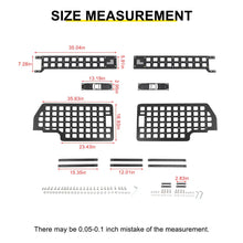 For Jeep Wrangler JK JL Exterior Front Door Exterior Molle Panel Storage Rack System Accessories (4 pcs) RT-TCZ