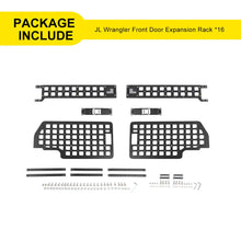 For Jeep Wrangler JK JL Exterior Front Door Exterior Molle Panel Storage Rack System Accessories (4 pcs) RT-TCZ