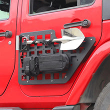 For Jeep Wrangler JK JL Front Rear Door Mount Molle Panel Storage Foot Peg Kit Bracket Accessories RT-TCZ