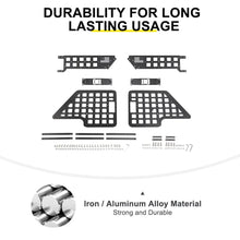 For Jeep Wrangler JK JL Front Rear Door Mount Molle Panel Storage Foot Peg Kit Bracket Accessories RT-TCZ