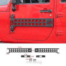 For Jeep Wrangler JK JL Front Rear Door Mount Molle Panel Storage Foot Peg Kit Bracket Accessories RT-TCZ