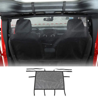 For Jeep Wrangler JK JL Gladiator JT Rear Seat Divider Net Mesh Cargo Net Dog Car Barrier RT-TCZ