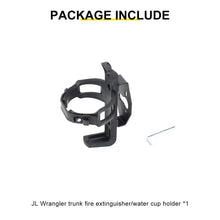 For Jeep Wrangler JK JL Interior Rear Cargo Trunk Fire Extinguisher Cup Holder Stand Support RT-TCZ