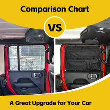 For Jeep Wrangler JK/JL/JT 4-Door Rear Window Storage Bag Organizer Door Pocket RT-TCZ