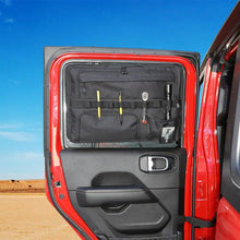 For Jeep Wrangler JK/JL/JT 4-Door Rear Window Storage Bag Organizer Door Pocket RT-TCZ
