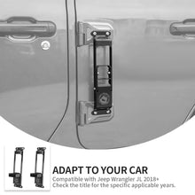 For Jeep Wrangler JK JL JT Door Hinge Step Foot Peg Metal Foldable Foot Pedal Car Accessories RT-TCZ