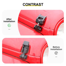 For Jeep Wrangler JK JL JT Exterior Engine Hood Buckle Anti-Theft Cover Trim (2 pcs) RT-TCZ
